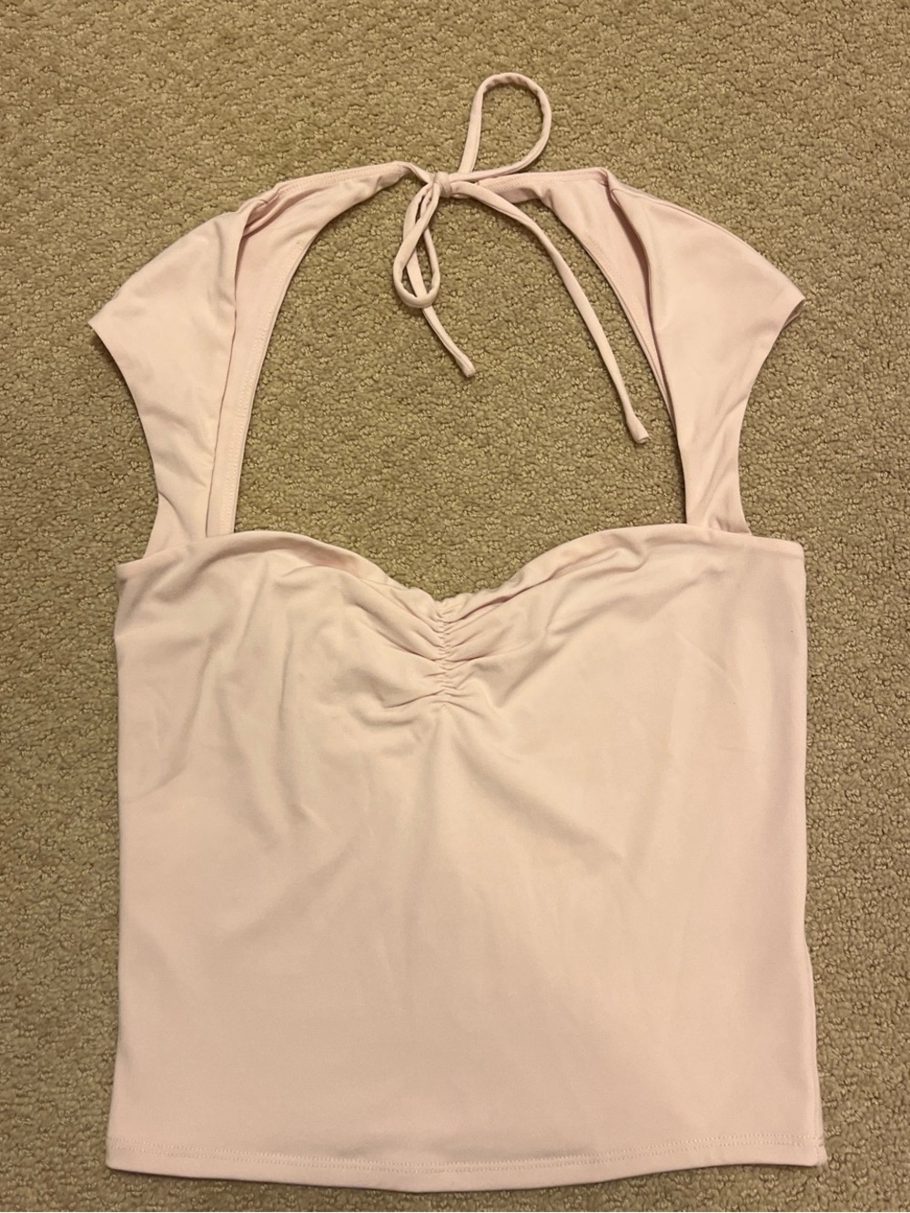 Garage pink halter top